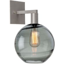 Terra 14" Tall Artisan Crafted Optic Glass Wall Sconce
