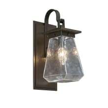 Beacon Shepherd Hook Single Light 18" Tall Outdoor Wall Sconce - Medium (E26) with Clear Glass Shade