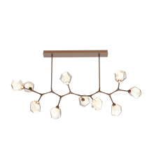 Gem 64" Wide LED Abstract Chandelier