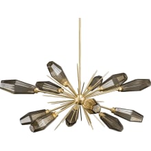 Aalto 53" Wide Artisan Crafted Geometric Optic Glass 12 Light Oval Starburst Chandelier