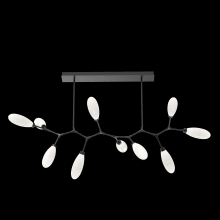 Fiori 10 Light 68" Wide LED Abstract Chandelier - 3000K