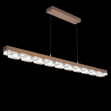 Tessera 2 Light 62" Wide LED Abstract Linear Chandelier - 3000K