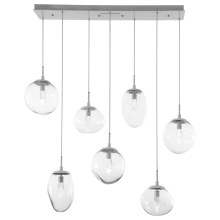 Cosmos 50" Wide Artisan Crafted 7 Light Linear Pendant