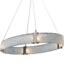 Parallel 12 Light 44" Hand Textured Glass LED Chandelier