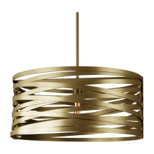 Tempest Single Light 24" Wide Drum Chandelier - Medium (E26) with Finished to Match Metal Shade