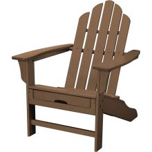 All-Weather 38-1/2 Inch Tall Polywood Outdoor Adirondack Chair with Hideaway Ottoman