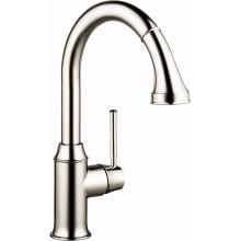 Talis C 1.75 GPM Pull Down Kitchen Faucet HighArc Spout with Magnetic Docking Spray Head and Locking Diverter - Limited Lifetime Warranty