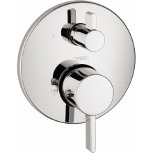 Ecostat S Collection Thermostatic Valve Trim with Integrated Volume Control for 1 Distinct Function - Less Rough In