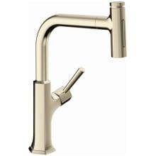 Locarno Select 1.75 GPM Pull Out Kitchen Faucet HighArc Spout with Magnetic Docking,Toggle Spray Diverter & sBox- Limited Lifetime Warranty