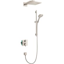 Raindance E Thermostatic Shower System with Shower Head, Hand Shower, Shower Arm, Hose, and Valve Trim