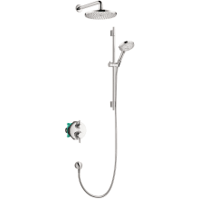 Raindance S Thermostatic Shower System with Shower Head, Hand Shower, Shower Arm, Hose, and Valve Trim