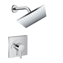 Vernis Shape Pressure Balanced Shower Only Trim with Square 1.75 GPM Single Function Shower Head Less Rough In