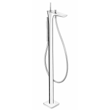 PuraVida Floor Mounted Tub Filler with Built-In Diverter - Includes 1.75 GPM Hand Shower