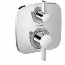 Ecostat Soft Cube Thermostatic Valve Trim Only with Integrated Volume Control for 1 Distinct Function - Less Rough In