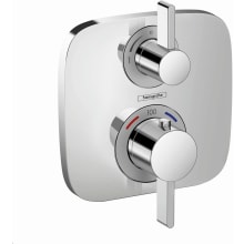Ecostat E Soft Cube Thermostatic Valve Trim Only with Integrated Volume Control for 1 Distinct Function - Less Rough In
