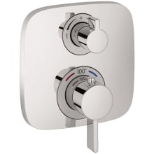 Ecostat Soft Cube Thermostatic Valve Trim Only with Integrated Volume Control and Diverter for 2 Distinct Functions - Less Rough In