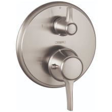 Ecostat Classic Thermostatic Valve Trim with Integrated Volume Control and Diverter for 2 Distinct Functions - Less Rough In