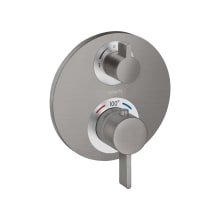 Ecostat S Thermostatic Valve Trim Only with Integrated Volume Control and Diverter for 2 Distinct Functions - Less Rough In