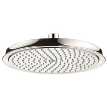 Raindance Classic 2.5 GPM Single Function Rain Shower Head with Quick Clean and XXL Performance