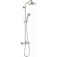 Croma Thermostatic Showerpipe 220 1-Jet, 2.5 GPM