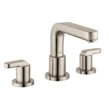 Metris S Deck Mounted Roman Tub Filler Non Diverter with Metal Lever Handles Less Valve