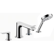 Metris Deck Mounted Roman Tub Filler Trim with 2.5 GPM Hand Shower