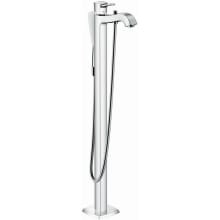 Metropol Classic Floor Mounted Tub Filler with Built-In Diverter - Includes Hand Shower