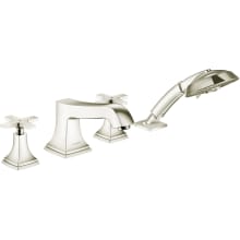 Metropol Classic Deck Mounted Tub Filler with Built-In Diverter - Includes 1.8 GPM Hand Shower