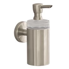 Logis Accessories Soap Dispenser Wall Mounted with Frosted Glass Tumbler
