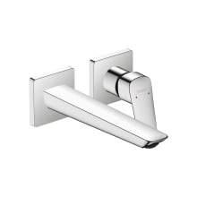 Logis Fine 1.2 GPM Wall Mounted Mini-Widespread Bathroom Faucet - Less Drain Assembly and Rough In