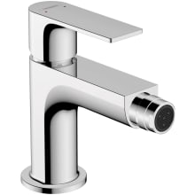 Rebris E 1.5 GPM Single Hole Bidet Faucet with Lever Handle and Pop-up Drain Assembly