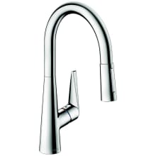 Talis S 1.75 GPM Pull-Down Spray Kitchen Faucet HighArc Spout with Magentic Docking and Toggle Spray Diverter - Limited Lifetime Warranty