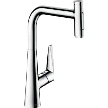 Talis Select S 1.75 GPM Pull Out Kitchen Faucet HighArc Spout with Magnetic Docking & Toggle Spray Diverter - Limited Lifetime Warranty