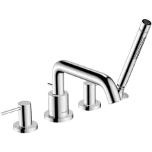 Tecturis S Deck Mounted Roman Tub Filler with Built-In Diverter and Hand Shower - Less Rough In
