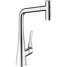 Metris Select 1.75 GPM Pull Out Kitchen Faucet HighArc Spout with Magnetic Docking & Toggle Spray Diverter - Limited Lifetime Warranty