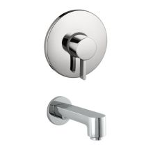 S Wall Mounted Bathtub Faucet and Valve Trim, Includes Rough-In