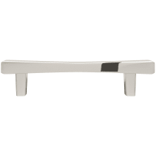 Diamond 4" Center to Center Square Hourglass Solid Brass Cabinet Bar Handle / Drawer Bar Pull