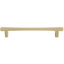 Diamond 6" Center to Center Luxury Solid Brass Hourglass Square Bar Cabinet Handle / Drawer Pull