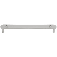 Horizon 8" Center to Center Modern Solid Brass Flat Cabinet Bar Handle / Drawer Pull with Cut Outs
