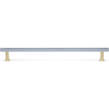Mod 12" Center to Center Solid Brass Square Bar Appliance Pull / Appliance Bar Handle - Split Finish