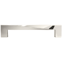 Twist 5" Center to Center Designer Twisted Square Solid Brass Cabinet Handle / Drawer Pull