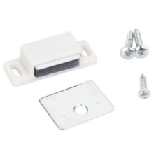 15 lb Single Magnetic Cabinet Door Catch with Strike Plate and Mounting Hardware