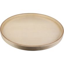 18 Inch Round Shape Banded Lazy Susan with Preinstalled Swivel
