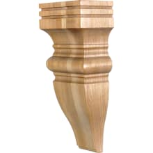 Corbel with Baroque Styling, 14"H x 6"W x 4"D