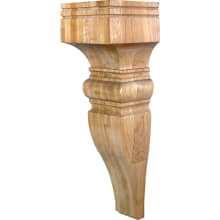 Corbel with Baroque Styling, 22"H x 7"W x 7"D