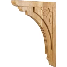 Corbel with Art Deco Styling, 22"H x 2"W x 16-7/8"D