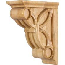 Corbel with Art Deco Celtic Weave Styling, 8"H x 3"W x 6-3/8"D