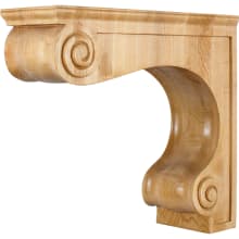 Corbel with Decorative Styling, 12-1/2"H x 4-5/8"W x 14"D