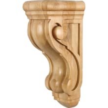 Corbel with Decorative Styling, 14"H x 5"W x 6-3/4"D