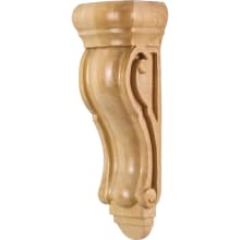 Corbel with Decorative Styling, 10"H x 3-5/8"W x 2-1/2"D